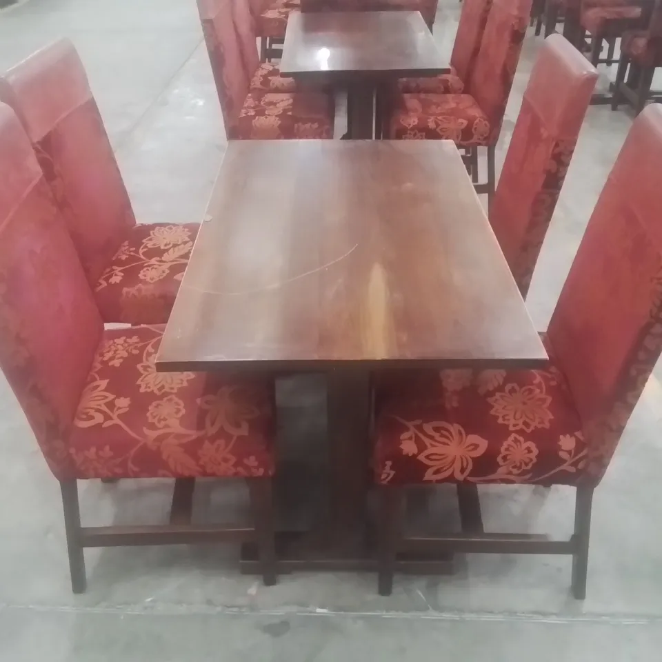 PUB RESTAURANT DINING TABLE WITH 4 CHAIRS