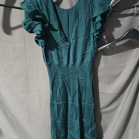 NOBODY'S CHILD TEAL GREEN DRESS, UK 10 (EU 38, USA 6)