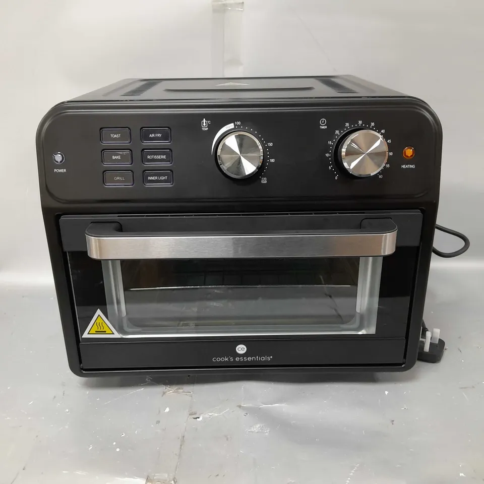 BOXED COOK'S ESSENTIAL 21-LITRE AIRFRYER OVEN IN BLACK