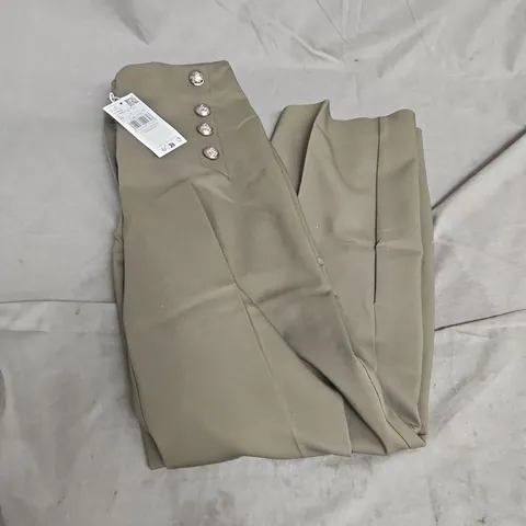 MNG TROUSERS IN DARK KHAKI SIZE 8