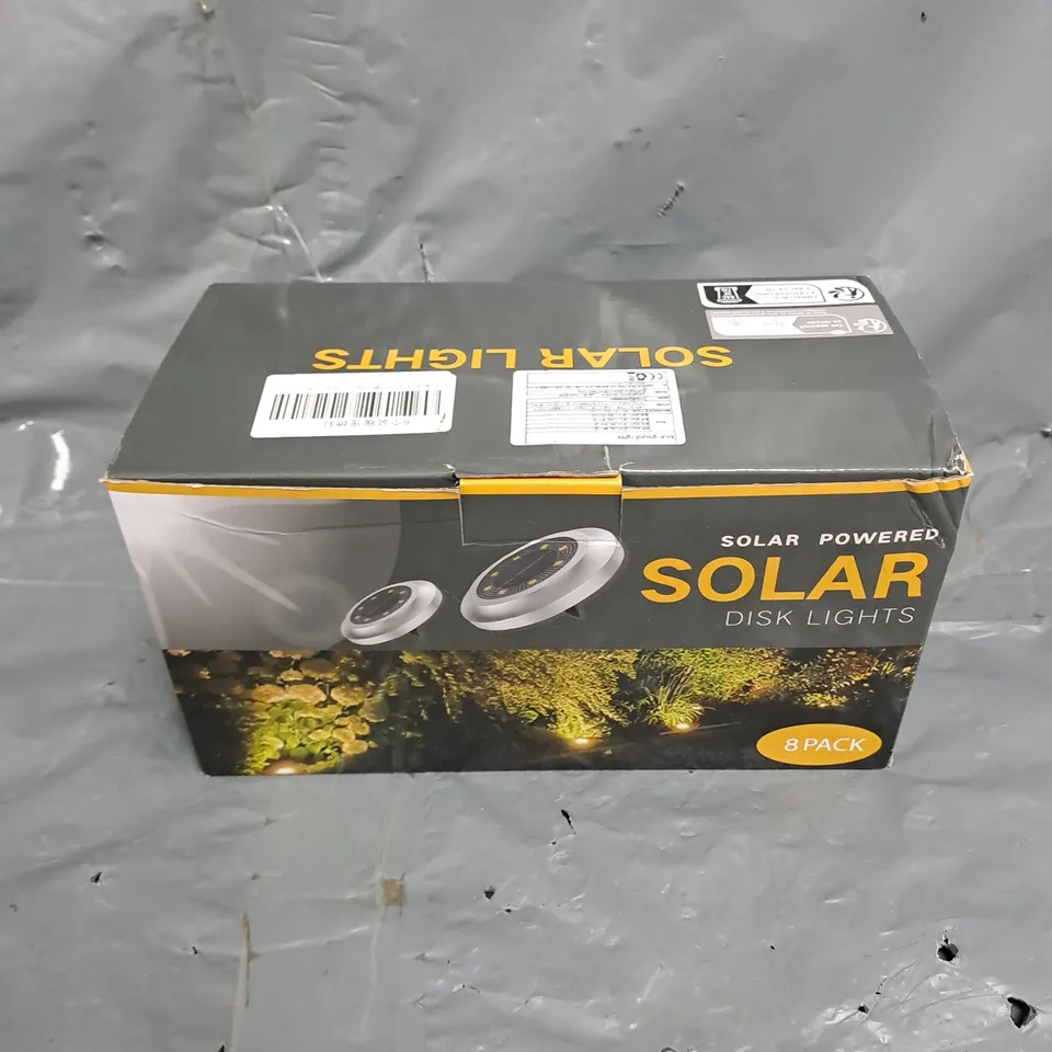 BOXED SOLAR POWERED DISK LIGHTS 
