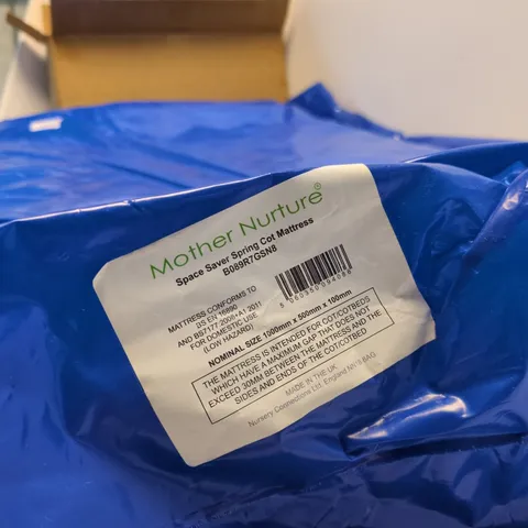 MOTHER NATURE SPACE SAVER SPRING COT MATTRESS – BLUE BAGGED