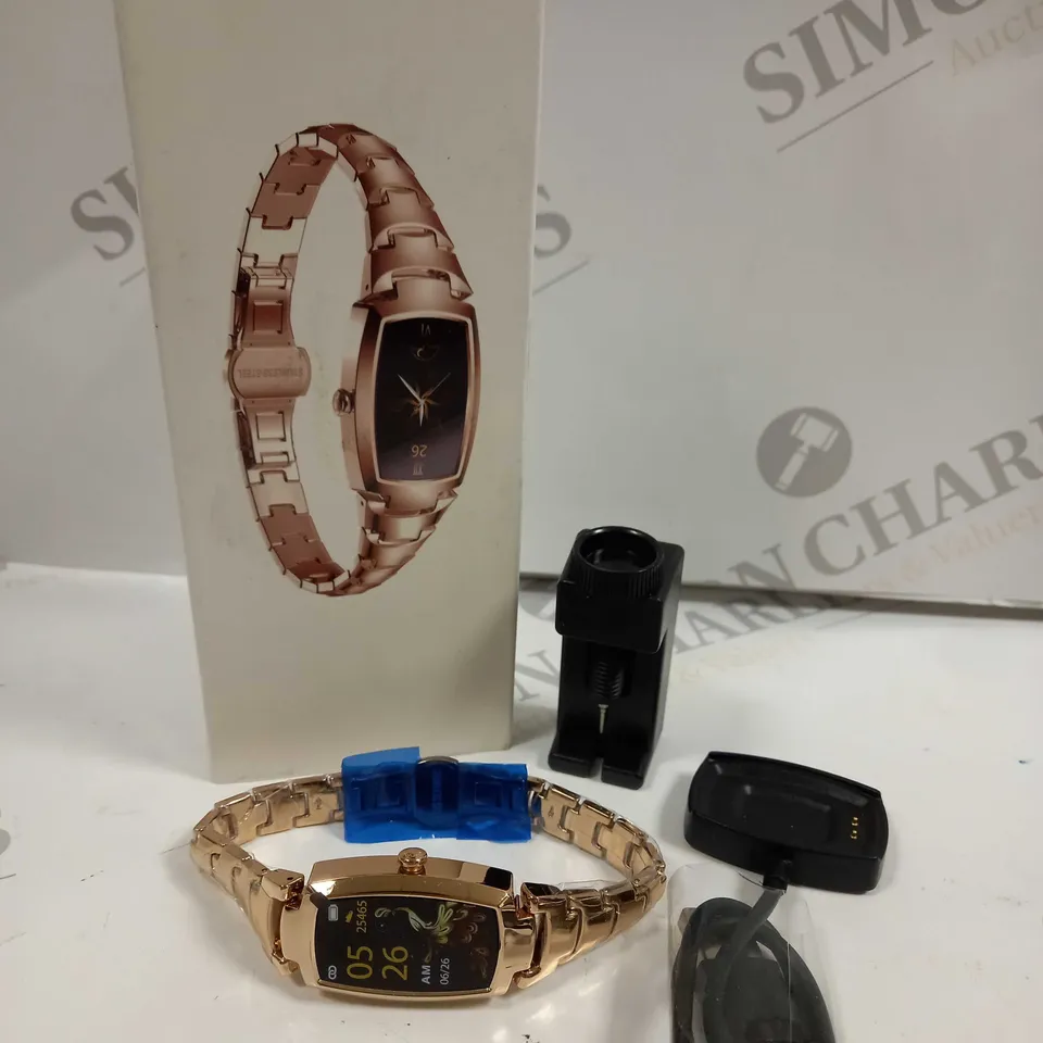 BOXED FITNESS SMART WATCH - GOLD 
