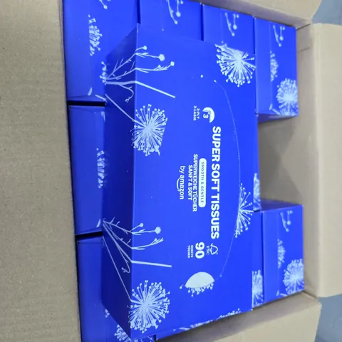 SUPER SOFT TISSUES – 3-PLY, 90 SHEETS PER BOX, SET OF 12 BOXES