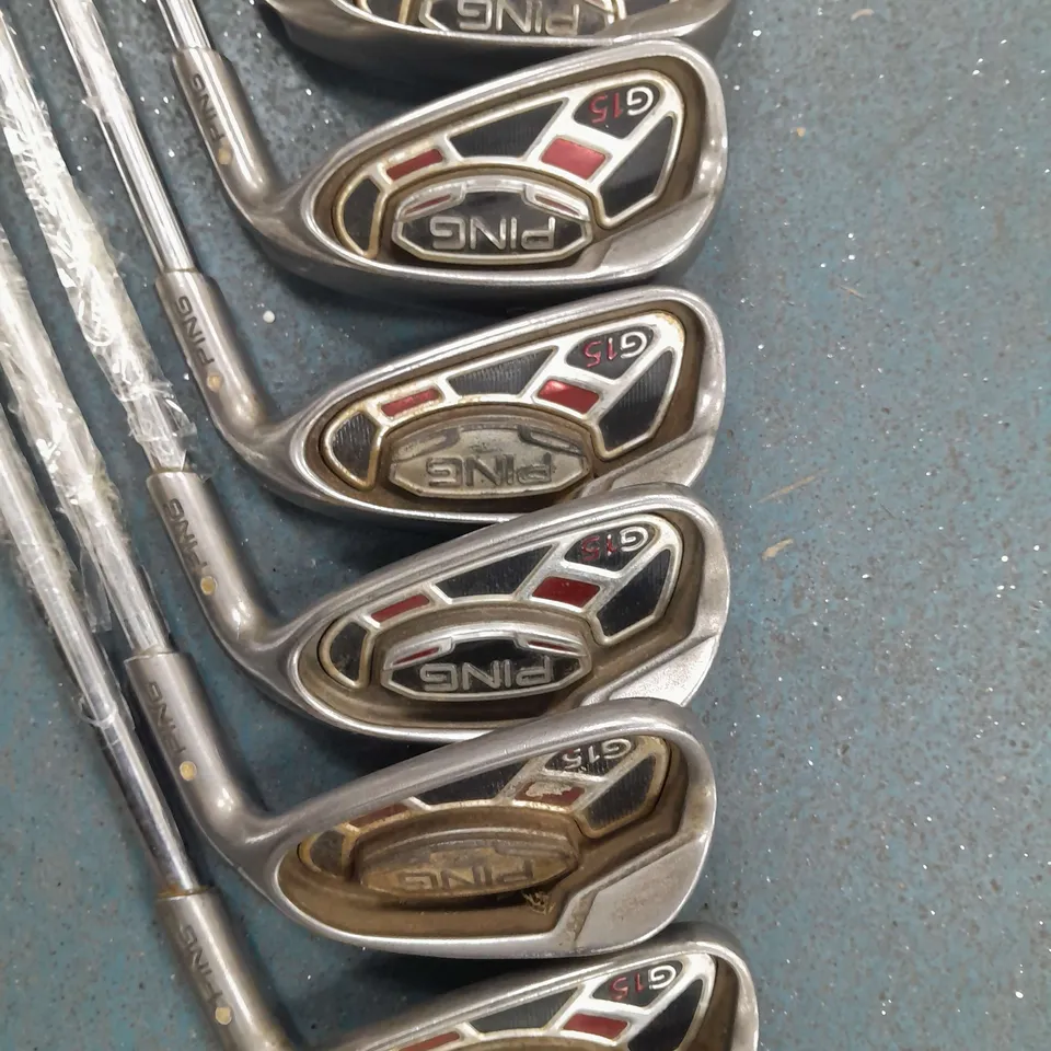 6 PING GOLF CLUBS - COLLECTION ONLY