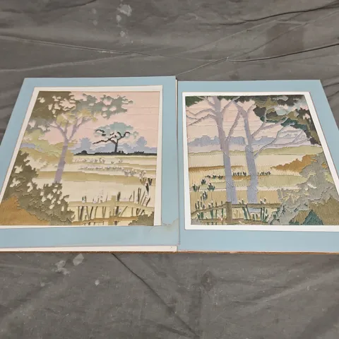 UNNAMED X2 YARN TAPESTRY LANDSCAPES