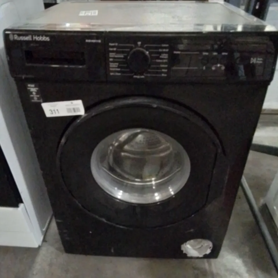 RUSSELL HOBBS FREESTANDING WASHING MACHINE, 1400 RPM, 15 PROGRAMMES, ECO TECHNOLOGY, RAPID WASH CYCLES, black, 