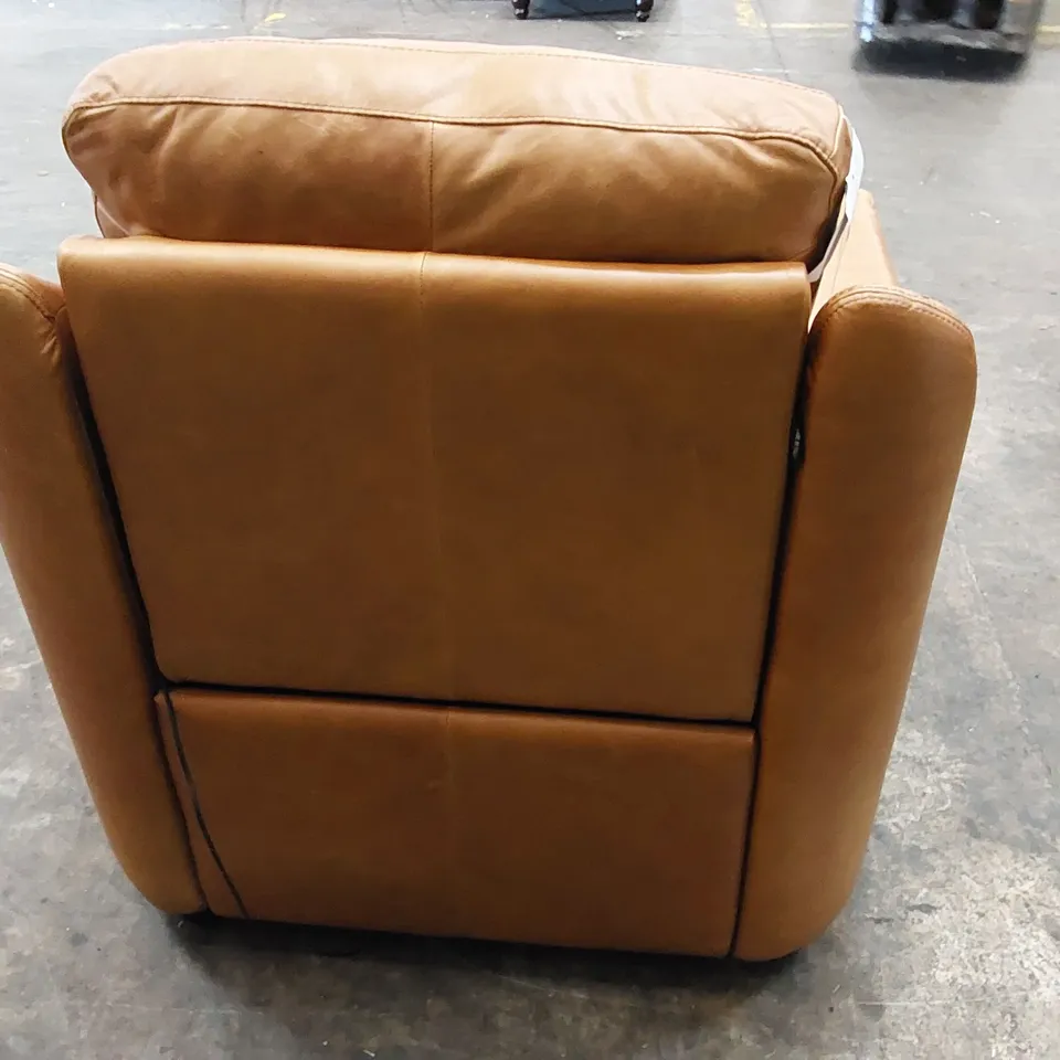 QUALITY ITALIAN DESIGNER PARMA NEW ELECTRIC RECLINER CHAIR BROWN LEATHER