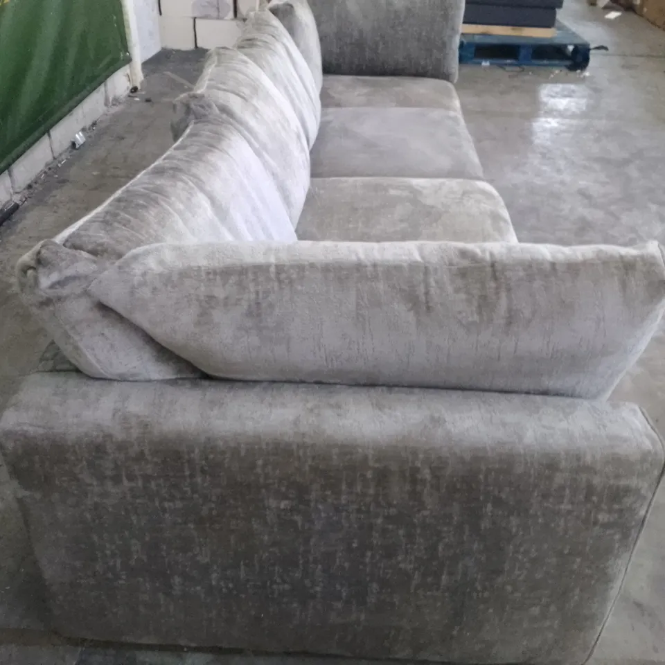 QUALITY DESIGNER 2PCS 4 SEATER SOFA - GREY FABRIC 