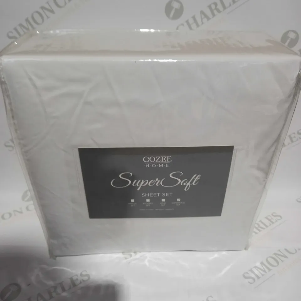 COZEE HOME SUPERSOFT SHEET SET - SUPERKING