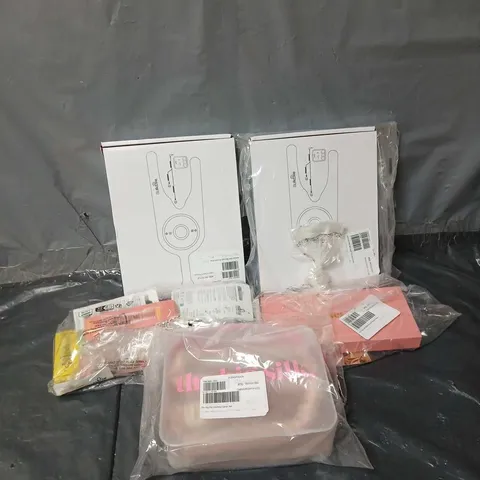 APPROXIMATELY 25 ASSORTED HOUSEHOLD PRODUCTS TO INCLUDE HEATLESS CURLER SET, NUACTIVE EMS MASSAGER, SILK BEAUTY BAND, ETC - COLLECTION ONLY