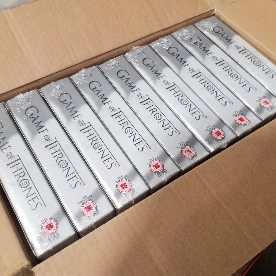 BOX CONTAINING 9 COPIES OF BLU-RAY GAME OF THRONES SEASON 3