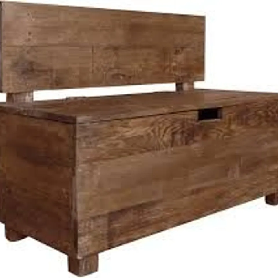 BOXED VIDAXL STORAGE BENCH/SIDEBOARD HALLWAY BENCH STORAGE BOX SOLID WOOD RECLAIMED (1 BOX)