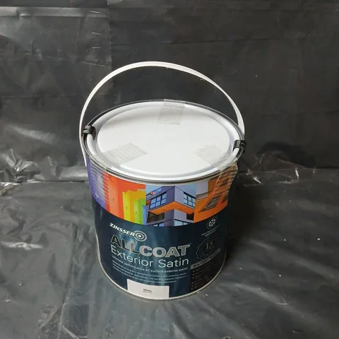 ZINSSER ALLCOAT EXTERIOR SOLVENT BASED SATIN WHITE 2.5L - COLLECTION ONLY