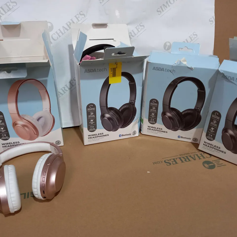 4 ASSORTED WIRELESS HEADPHONES