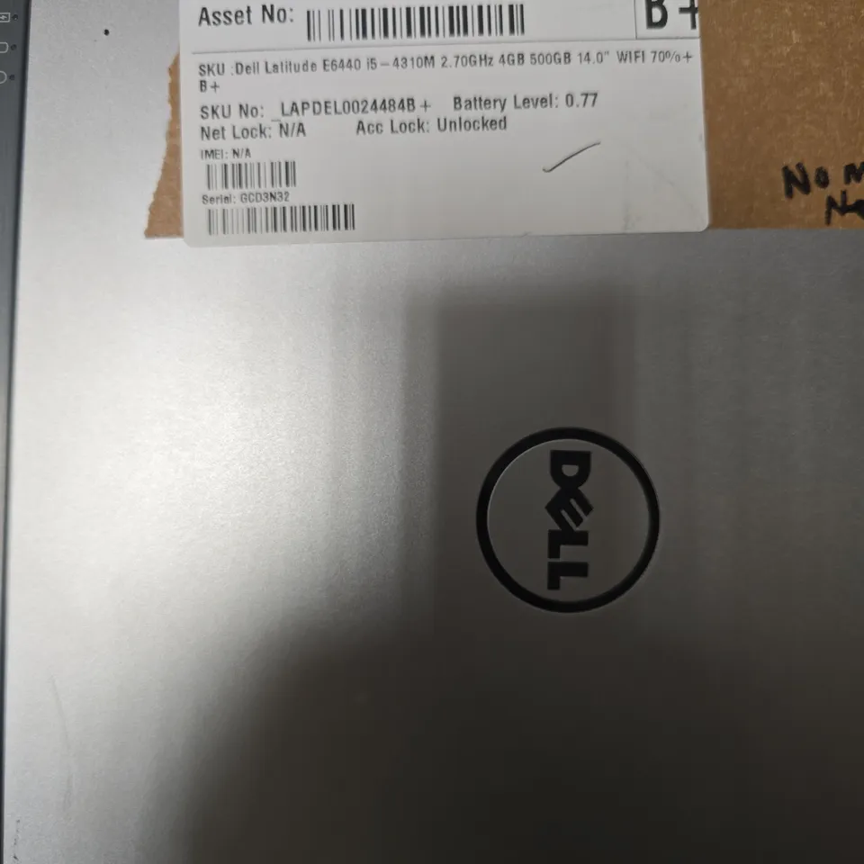 DELL LATITUDE E6440 LAPTOP – 14" DISPLAY – INTEL CORE I5-4310M, 4GB RAM, 500GB HDD