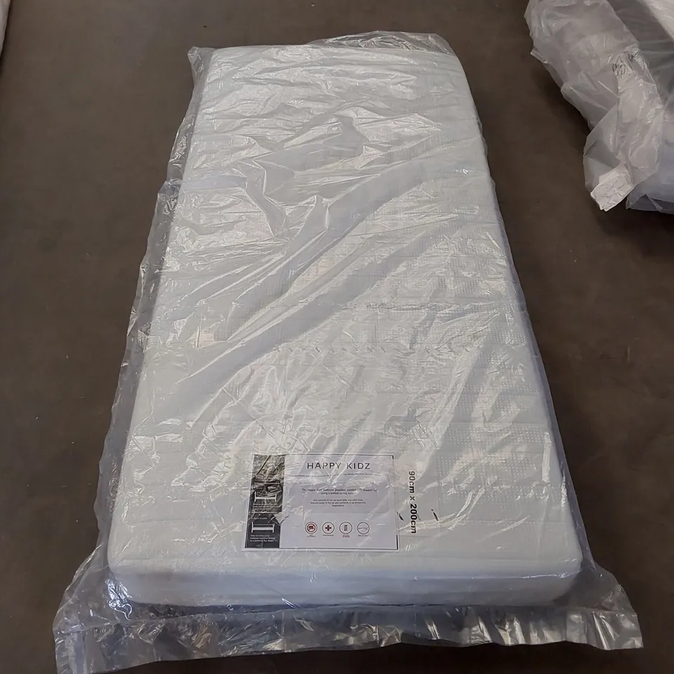 BAGGED HAPPY KIDS POCKET SPRUNG 3FT SINGLE MATTRESS 
