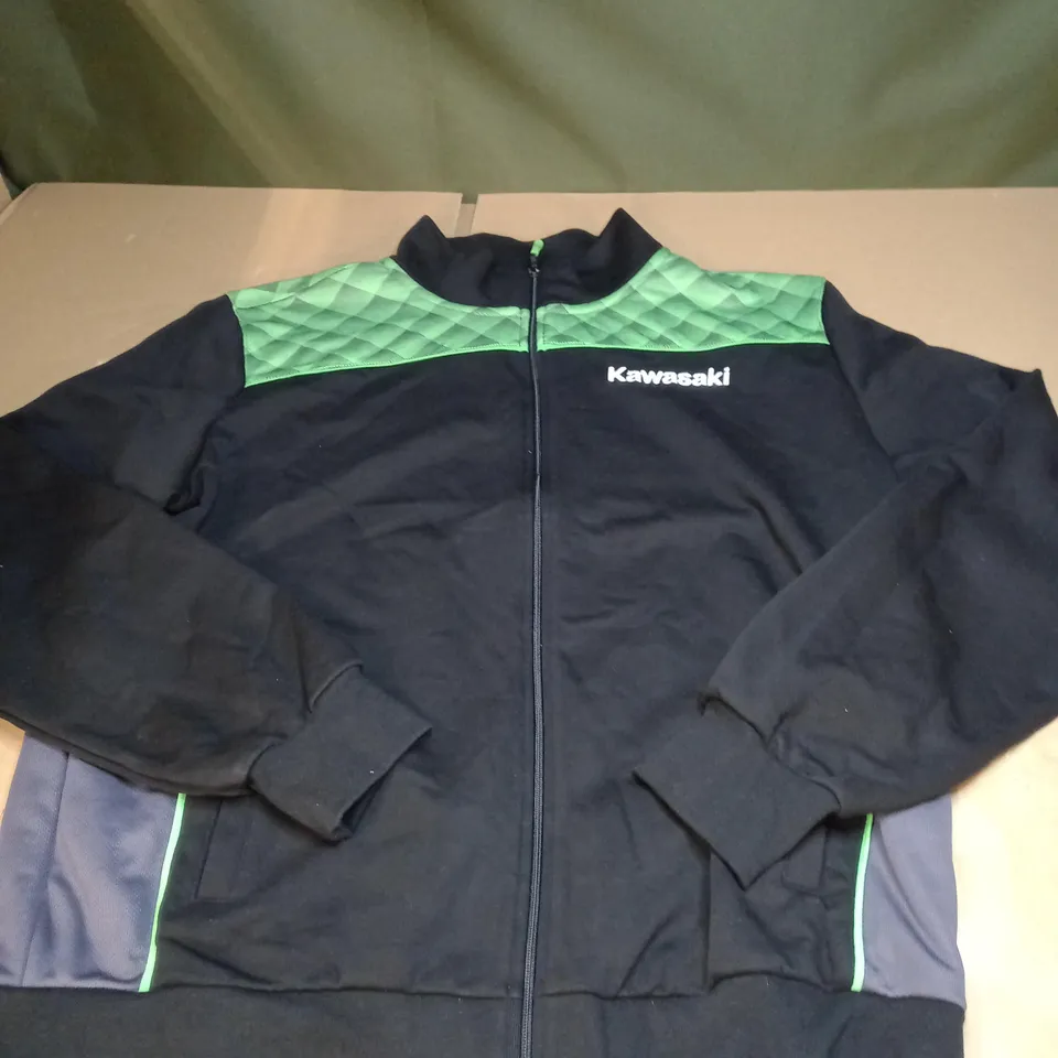 MENS KAWASAKI FULL ZIPPED JACKET SIZE XXL