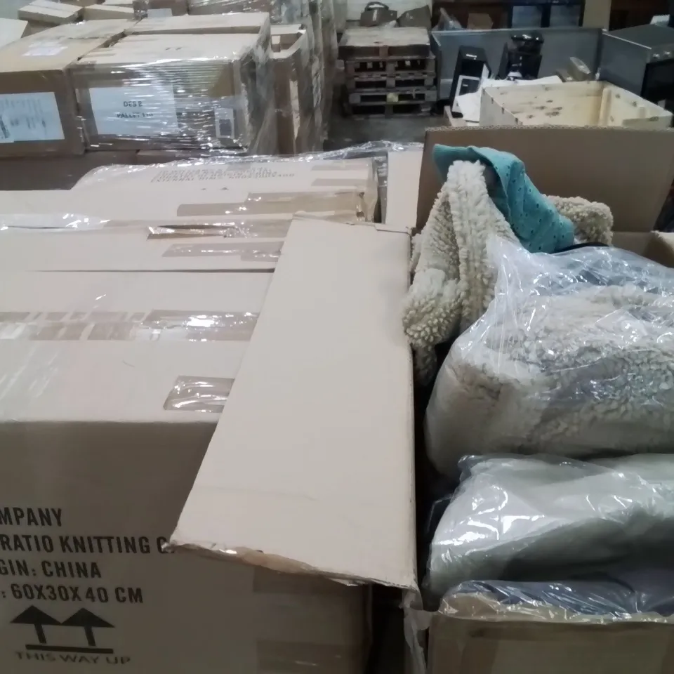 PALLET OF BRAND NEW WOMENS QUALITY DESIGNER CLOTHES APPROXIMATELY TO INCLUDE; SIMPLY BE TEDDY JACKET, SIMPLY BE BLACK DRESS, JD WILLIAMS BLUE BLOUSE