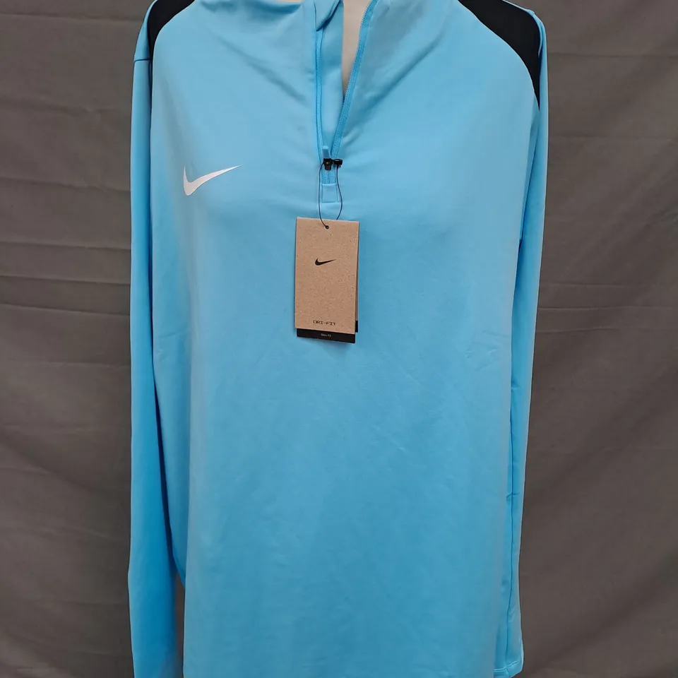 NIKE DRI-FIT STRIKE SLIM-FIT FOOTBALL DRILL TOP IN BLUE SIZE XXL