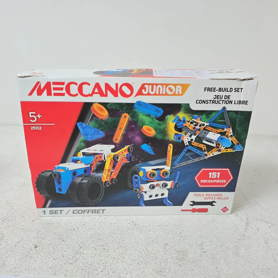 MECCANO JUNIOR FREE-BUILD SET – 151 PIECES, BOXED (AGE 5+)