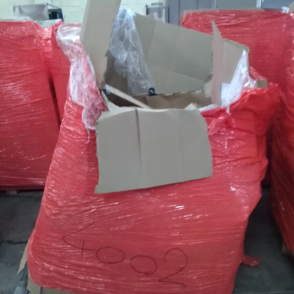 PALLET OF ASSORTED ITEMS INCLUDING BLISSWOOD OFFICE CHAIR, CAR BOOSTER SEAT, YOGA MAT, SOLAR PANEL, BASSINET AND BEDSIDE SLEEPER 