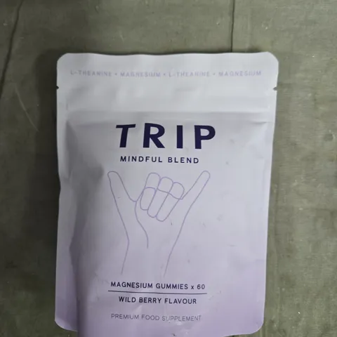 TRIP MINDFUL BLEND MAGNESIUM GUMMIES – 60 GUMMIES, WILD BERRY FLAVOUR