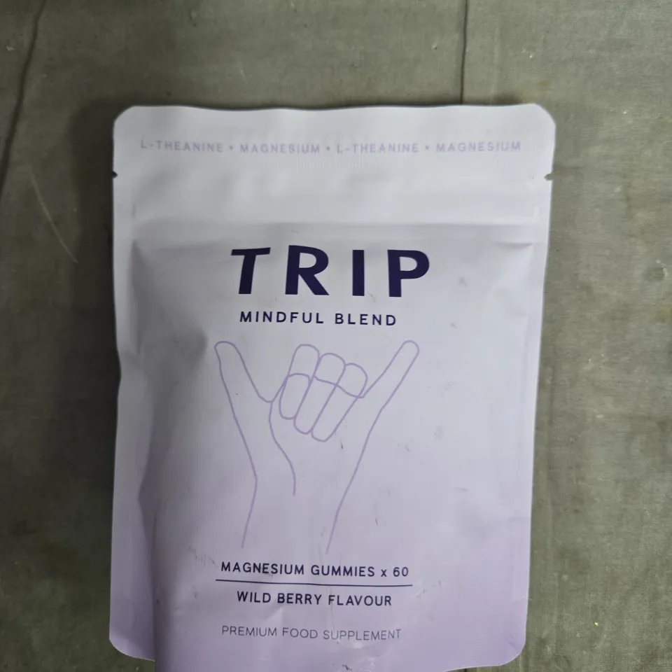 TRIP MINDFUL BLEND MAGNESIUM GUMMIES – 60 GUMMIES, WILD BERRY FLAVOUR