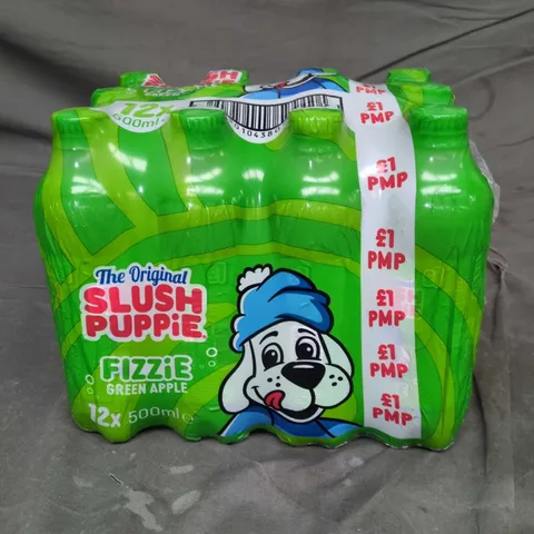 SLUSH PUPPIE GREEN APPLE MULTIPACK – 12 X 500ML BOTTLES