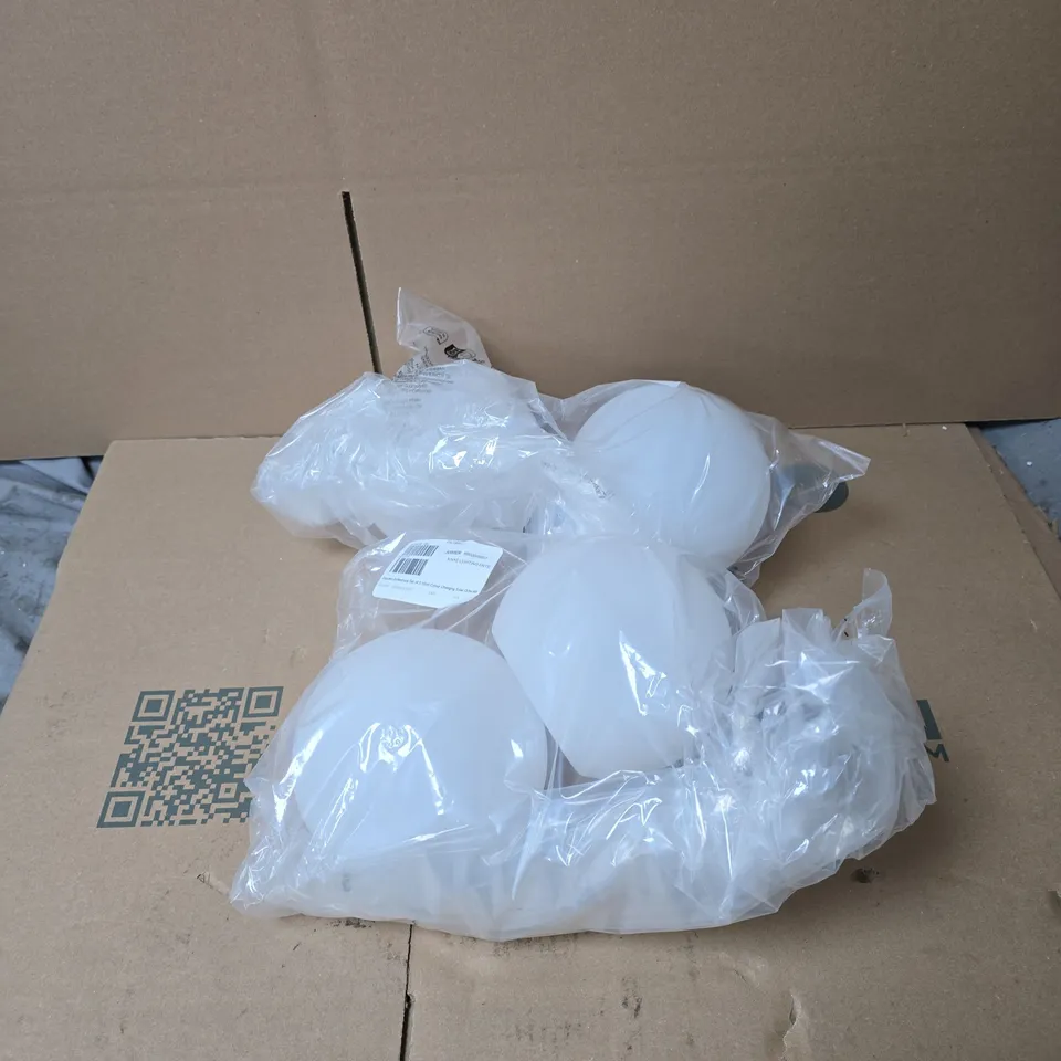2 X GARDEN REFLECTIONS SET OF 2 15CM COLOUR CHANGING SOLAR ORBS (4 IN TOTAL) UNBOXED