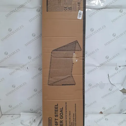 BOXED SPORTS POWER 8X6FT SOCCER GOAL