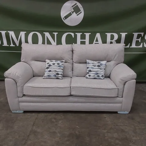 QUALITY DESIGNER PADSTOW FABRIC UPHOLSTERED 3 SEATER SOFA