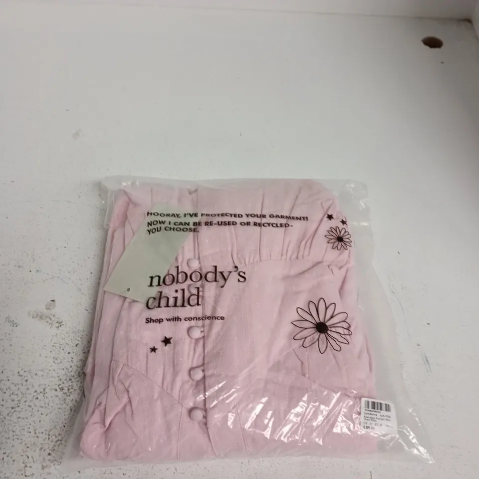 NOBODY'S CHILD SLEEVELESS STARLIGHT MIDI DRESS – PINK, UK 10 (EU 38)