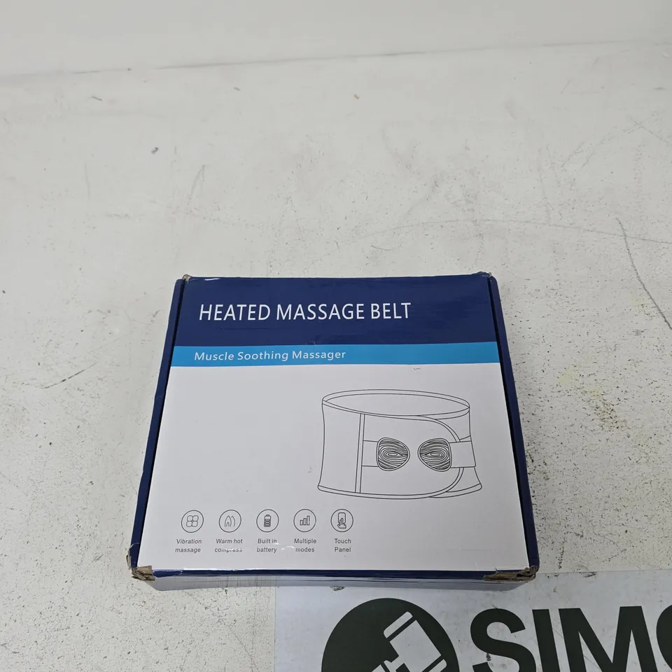 HEATED MASSAGE BELT – MUSCLE SOOTHING MASSAGER (BOXED)