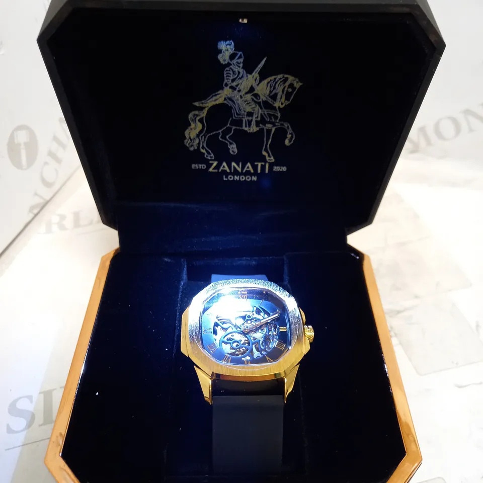 ZANATI SKELETON ACRYLIC STRAP WATCH
