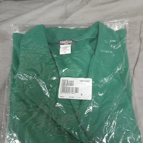 BOX OF APPROXIMATELY 20 KIM & CO PETITE BLAZERS - GREEN - SIZE 3XL