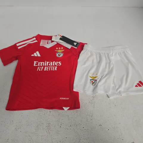 ADIDAS S.L.B KIDS FOOTBALL KIT - UK 2/3 YRS