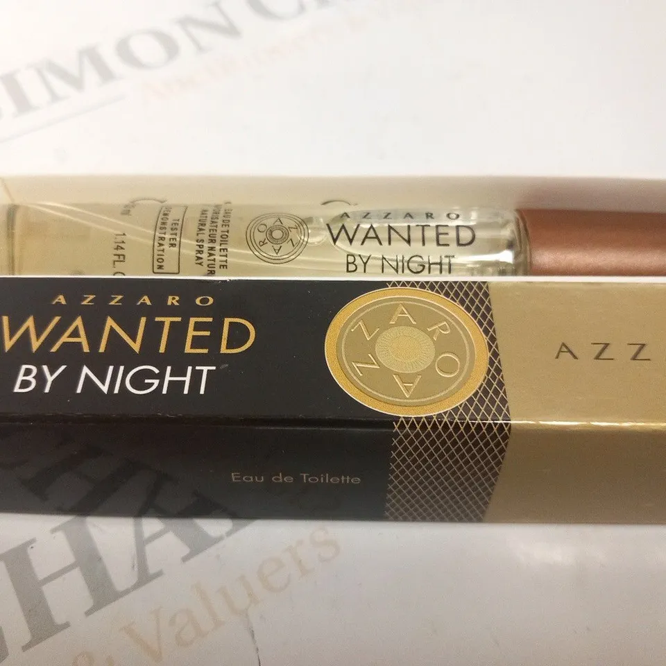 BOXED AZZARO WANTED BY NIGHT EAU DE TOILETTE 33ML