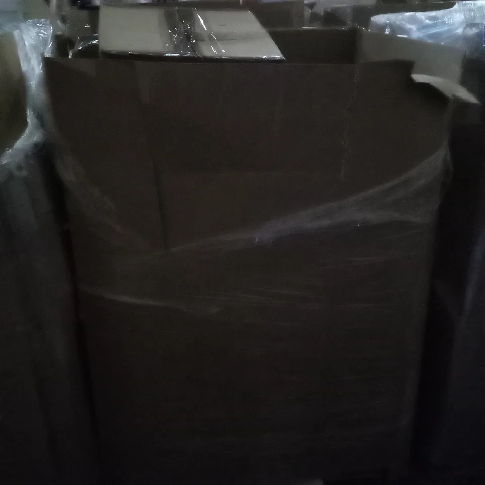 PALLET OF ASSORTED ITEMS INCLUDING PRO TRAMPOLINE, INFLATABLE SUP BOARD, TV STAND, SELECT MIRRORS RHONE
