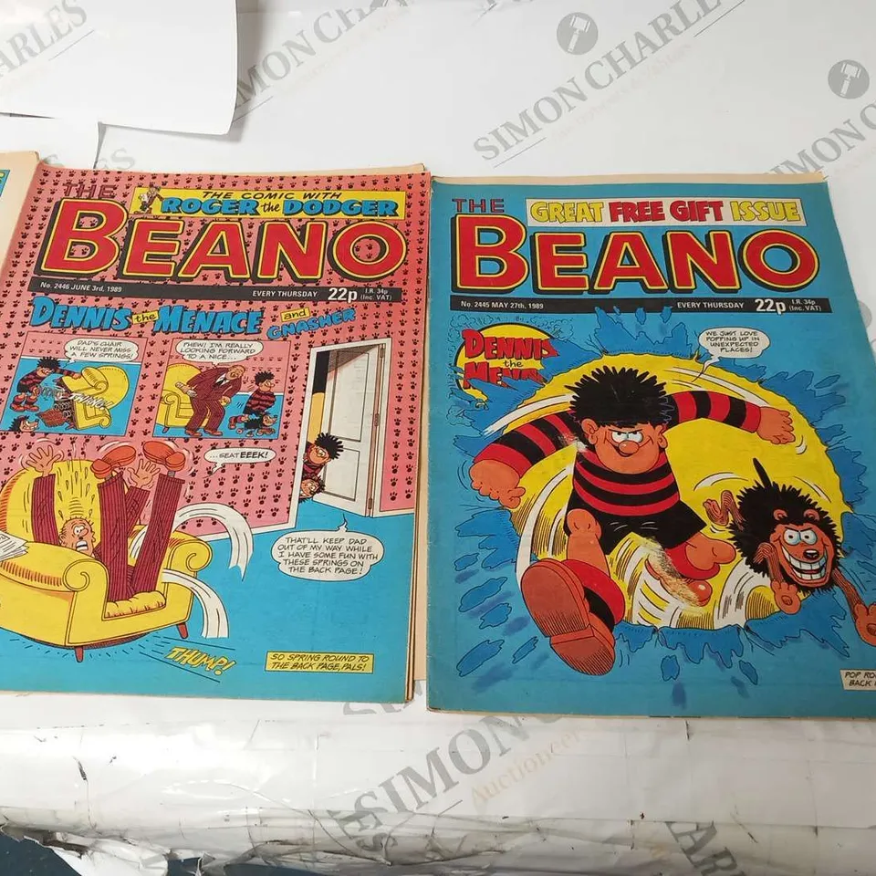 COLLECTION OF ASSORTED BEANO COMICS FROM 1989