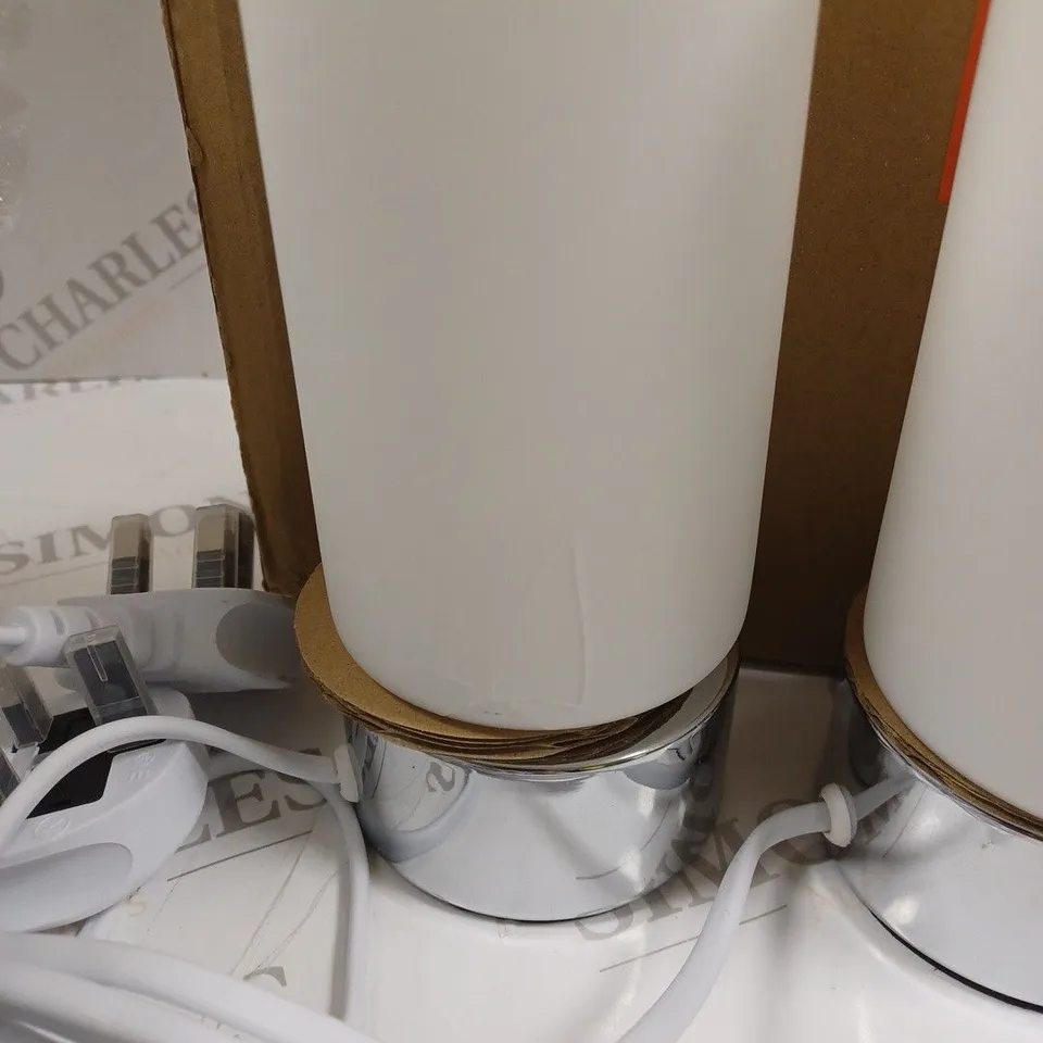 JOHN LEWIS CARA GLASS TOUCH LAMP 