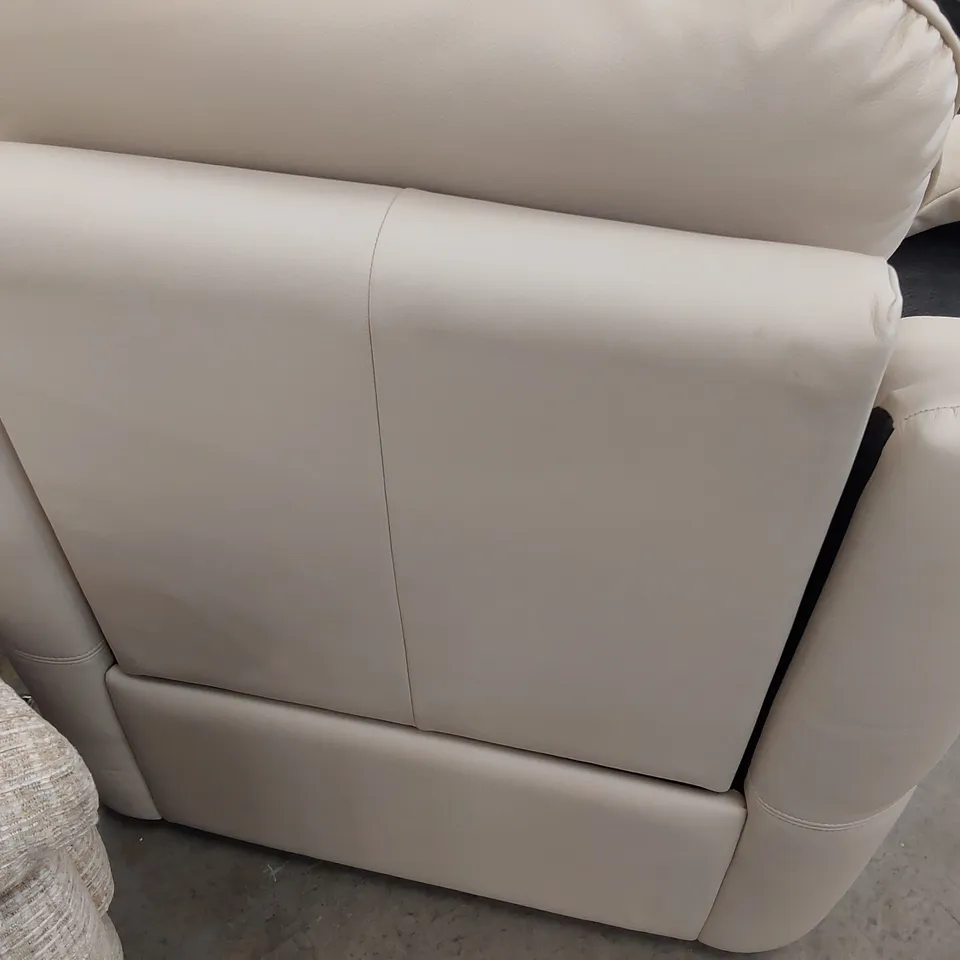 QUALITY BRITISH DESIGNER G PLAN JACKSON POWER RECLINING EASY CHAIR CAMBRIDGE STONE LEATHER 
