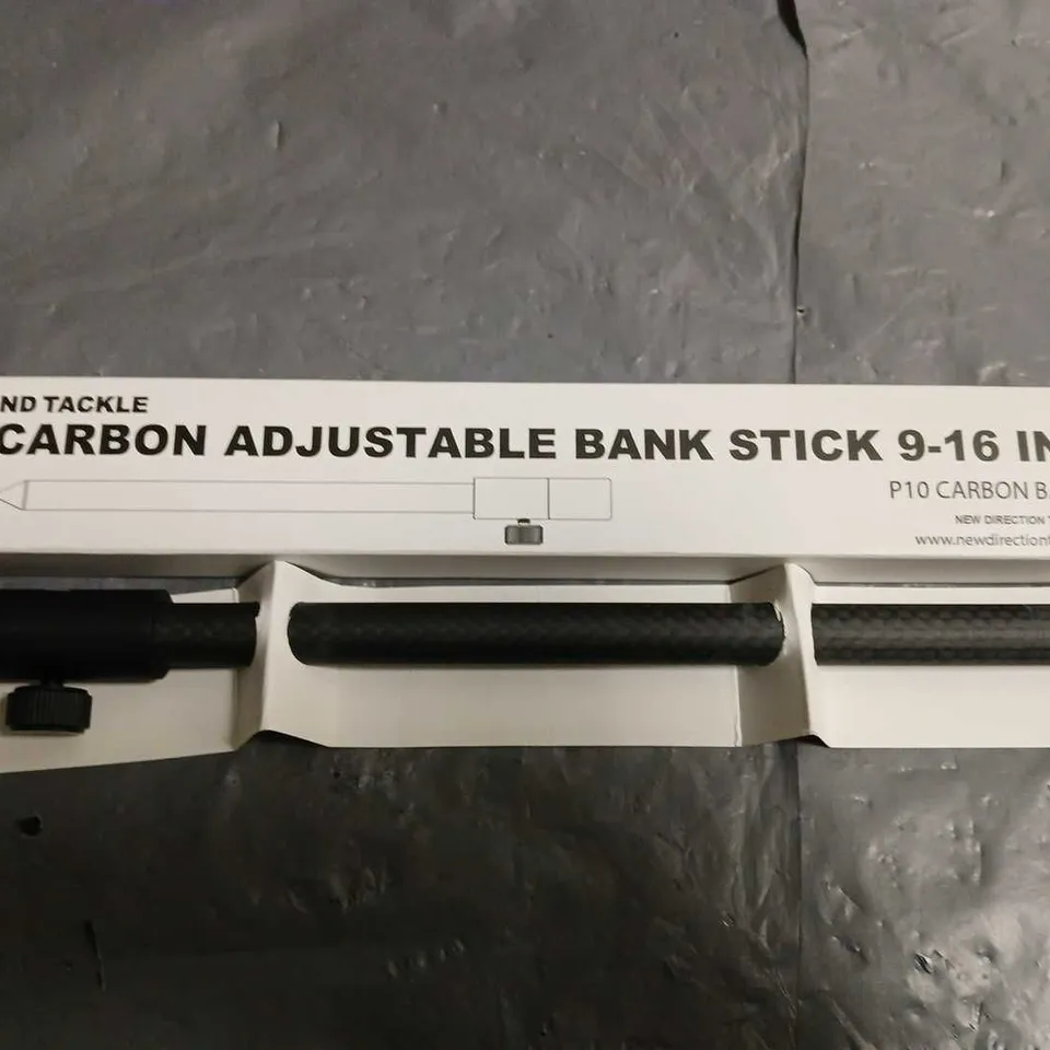 2 BOXED ND TACKLE CARBON ADJUSTABLE BANK STICK (9-15inch)