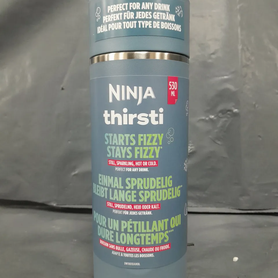 NINJA THIRSTI 530ML TRAVEL BOTTLE IN BLUE