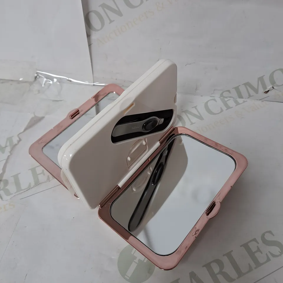 SIMPLY BEAUTY 7X MAGNIFICATION MIRROR WITH LED, TWEEZERS & CRYSTAL NAIL FILE