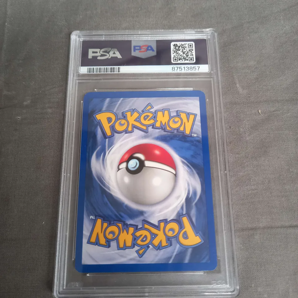 FRAMED AND GRADED COLLECTABLE TRADING POKEMON CARD - 2000 POKEMON ROCKET DARK DRAGONITE - HOLO - MINT PSA 9