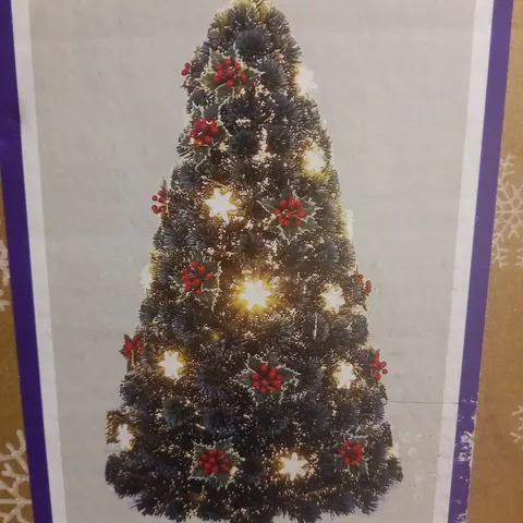BOXED TINSELTIME GREEN PVC FIBRE OPTIC TREE