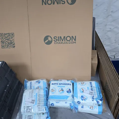 3X SCRUBZZ 75 PIECE RINSE FREE BATH & SHOWER SPONGES (9 PACKETS OF 25 WIPES)