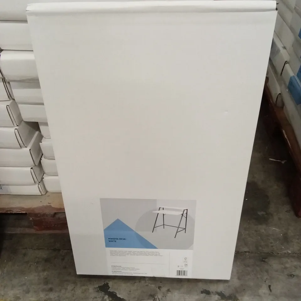 BOXED MANERA DESK - WHITE (1 BOX)