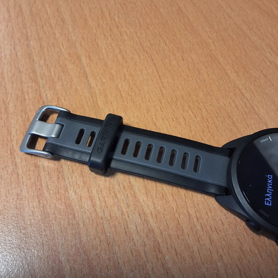 UNBOXED GARMIN FORERUNNER 165 SMART WATCH WITH GREY/BLACK STRAP